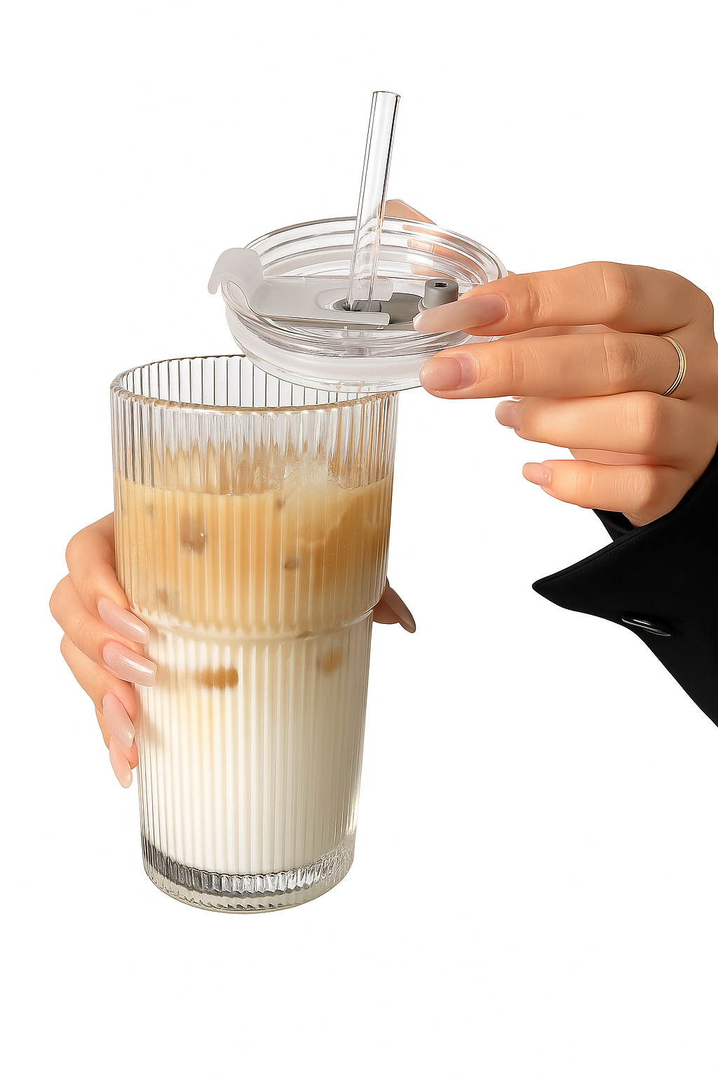 CrystalSip 600ml Glass Cup