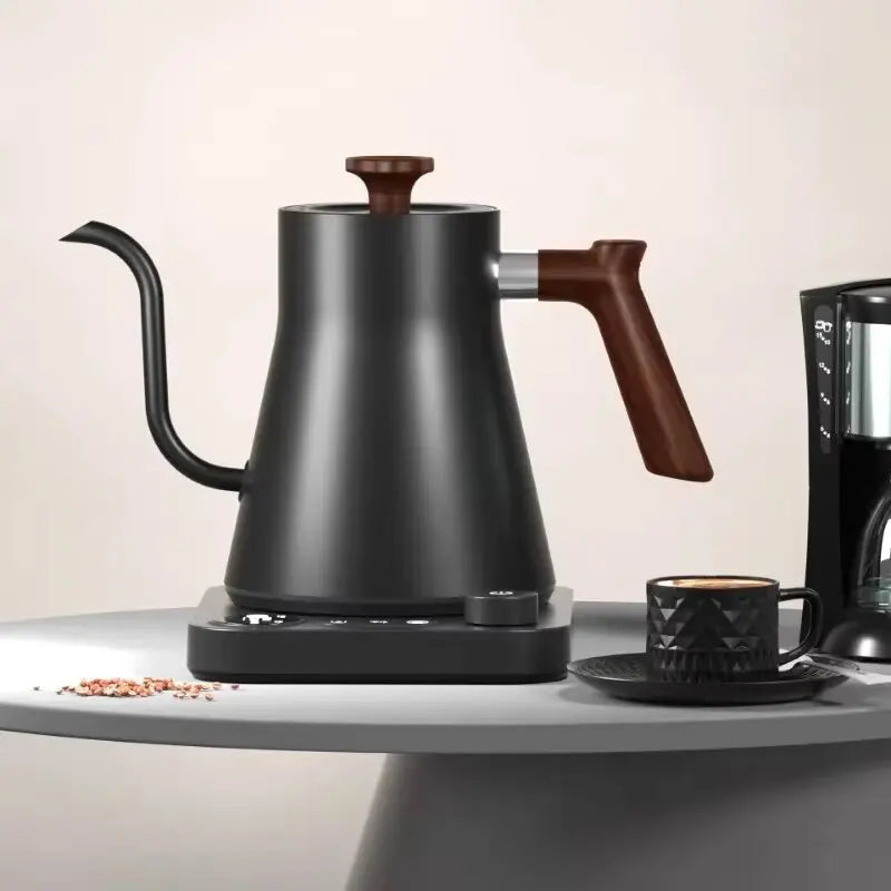 Gooseneck Electric Coffee Kettle 900ml – Stainless Steel